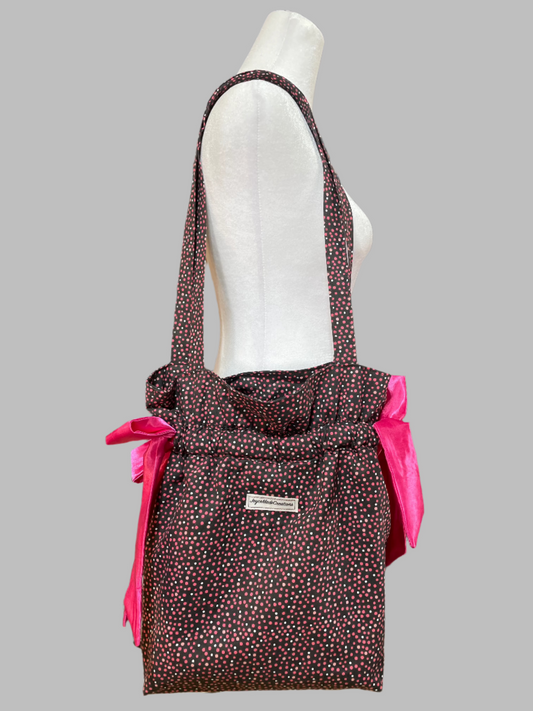 Bow Tied Drawstring Shoulder Bag