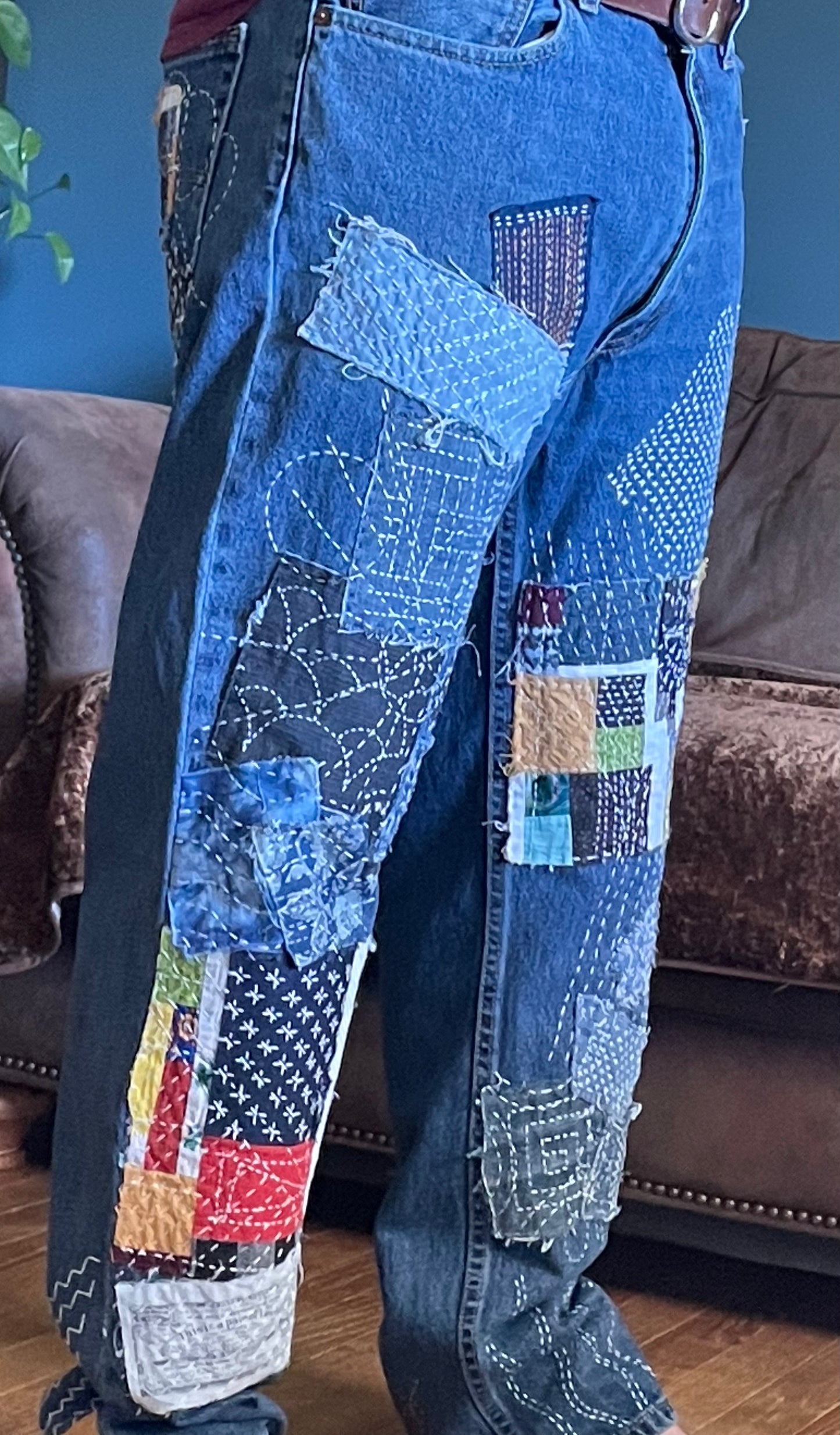 The Mended Indigo Collection #07 -Denim Jeans (Levi's) -