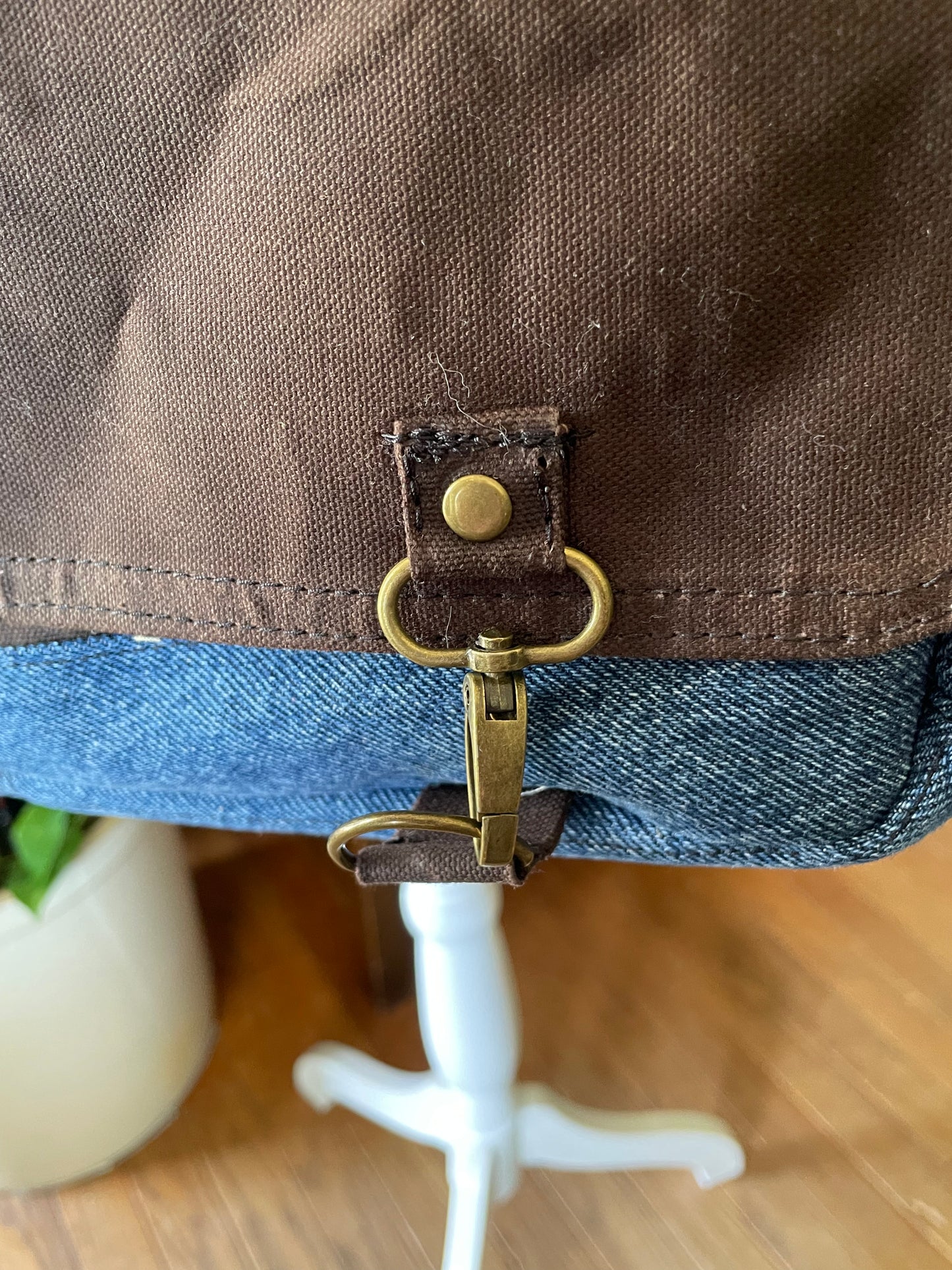 Large Denim Lap Top/Messenger Bag