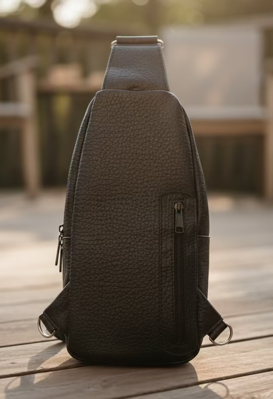 Sling-Men's Black Textured