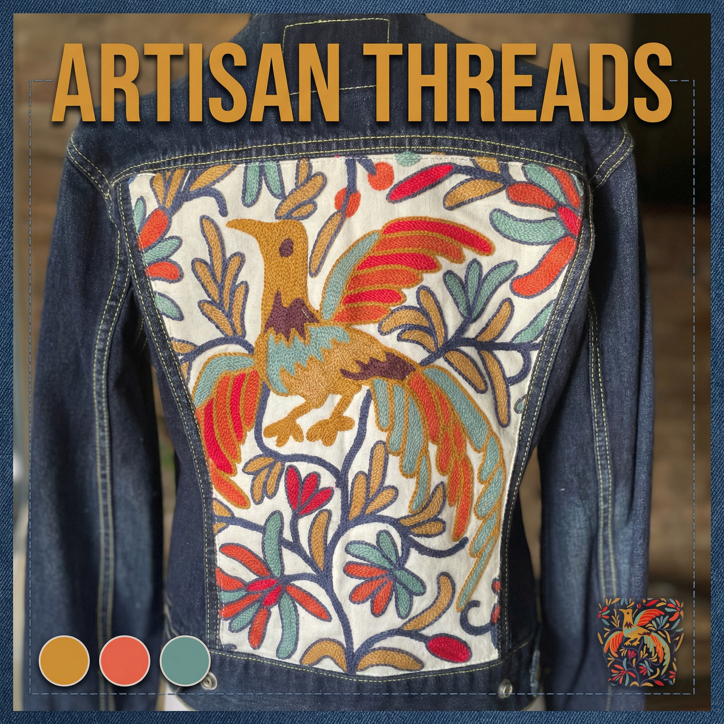 Redesigned Jean Jacket - Lady Bird-The Mended Idigo Collection #05