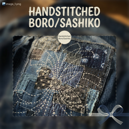 The Mended Indigo Collection -Jean Jacket - Sashiko/Boro-Noshi #06