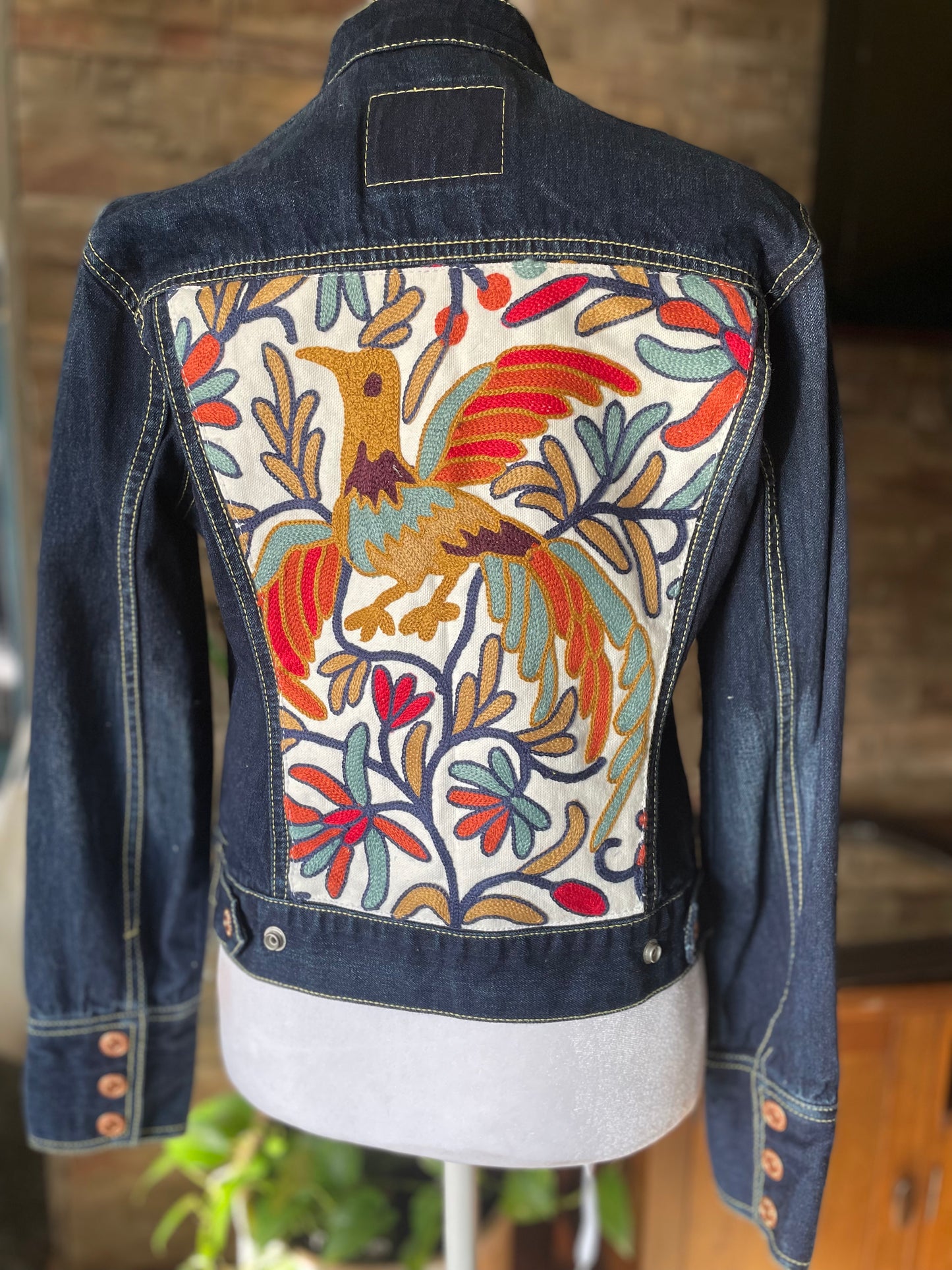 Redesigned Jean Jacket - Lady Bird-The Mended Idigo Collection #05