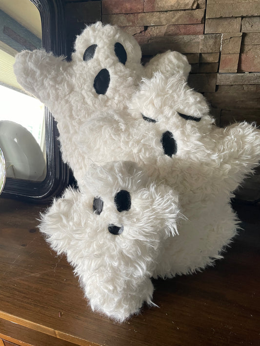 Pillows Furry Ghost Family -Set of Three