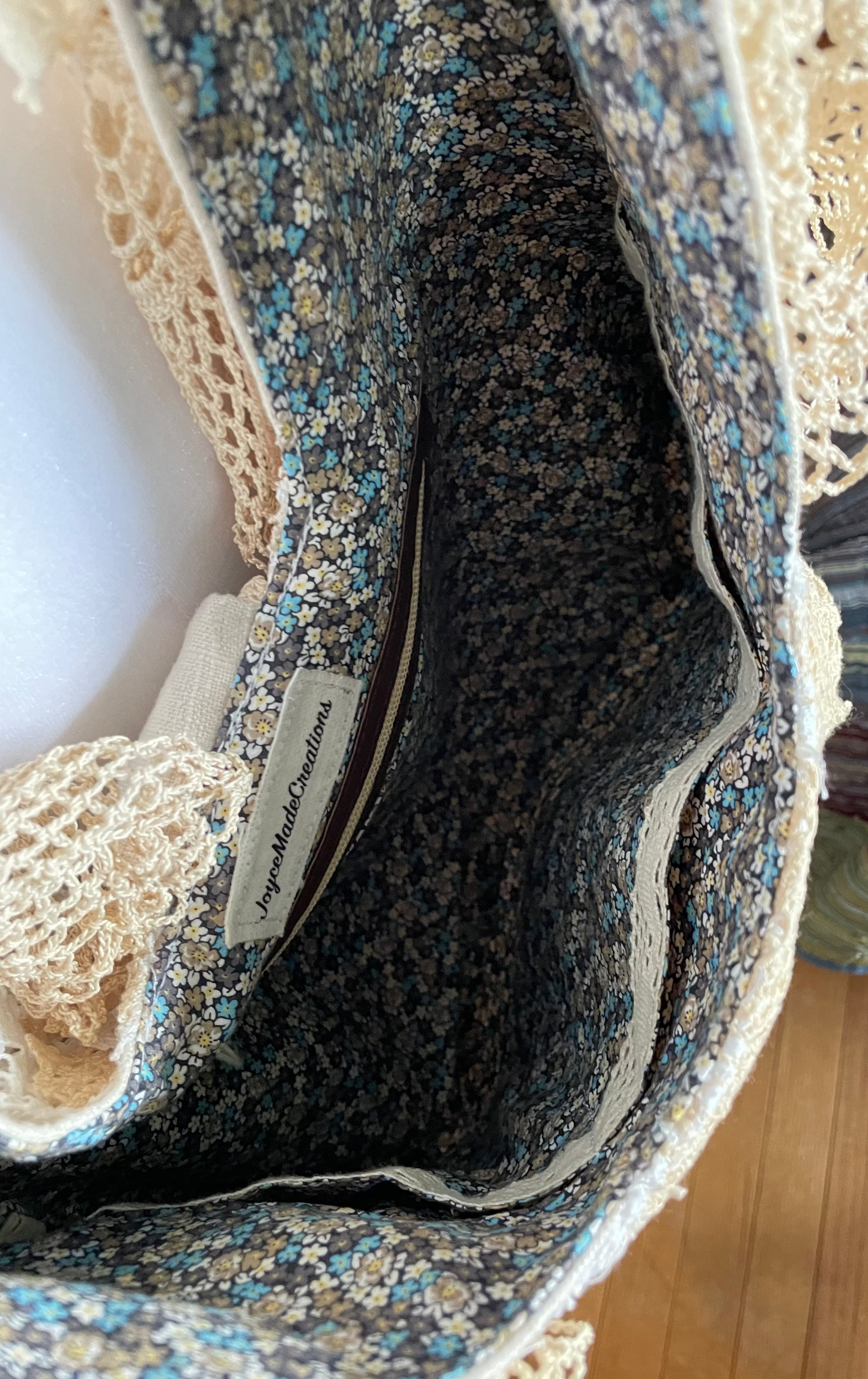 Shoulder Bag- Romantic Vintage Doilies and Lace