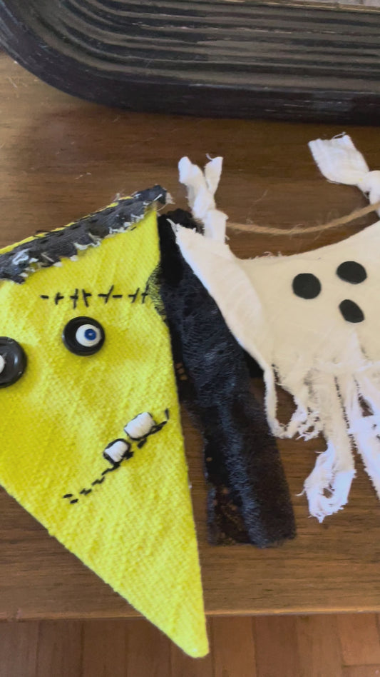 Halloween Fabric FRANKN' Banner